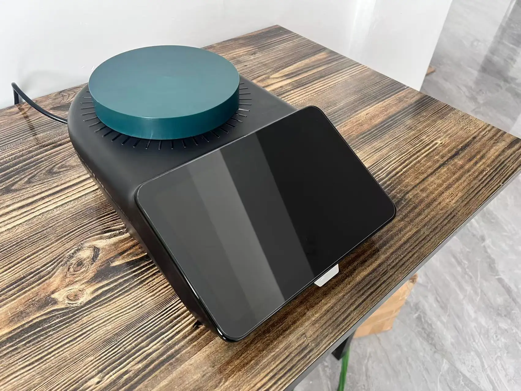 Suitable for TM7 Thermomix TM7 Food Processor Platform Scale Protective Cover Dust Cover, Black and Green