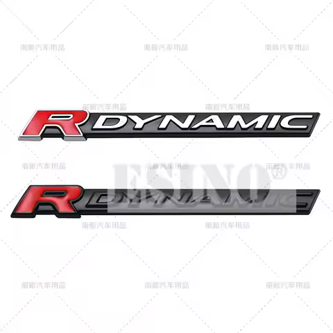 Car Styling 3D R Dynamic Trunk Metal Adhesive Emblem Fender Rear Body Tailgate Badge for Jaguar XE XF XJ F-Type I-Pace F-Pace