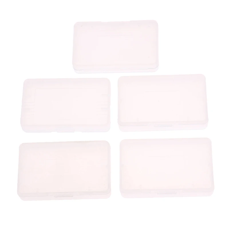 5Pcs Transparent Game Storage Box Card Collection Protection Anti Dust Cover Cartridge Game Case For Game Boy Advance GBA GBASP