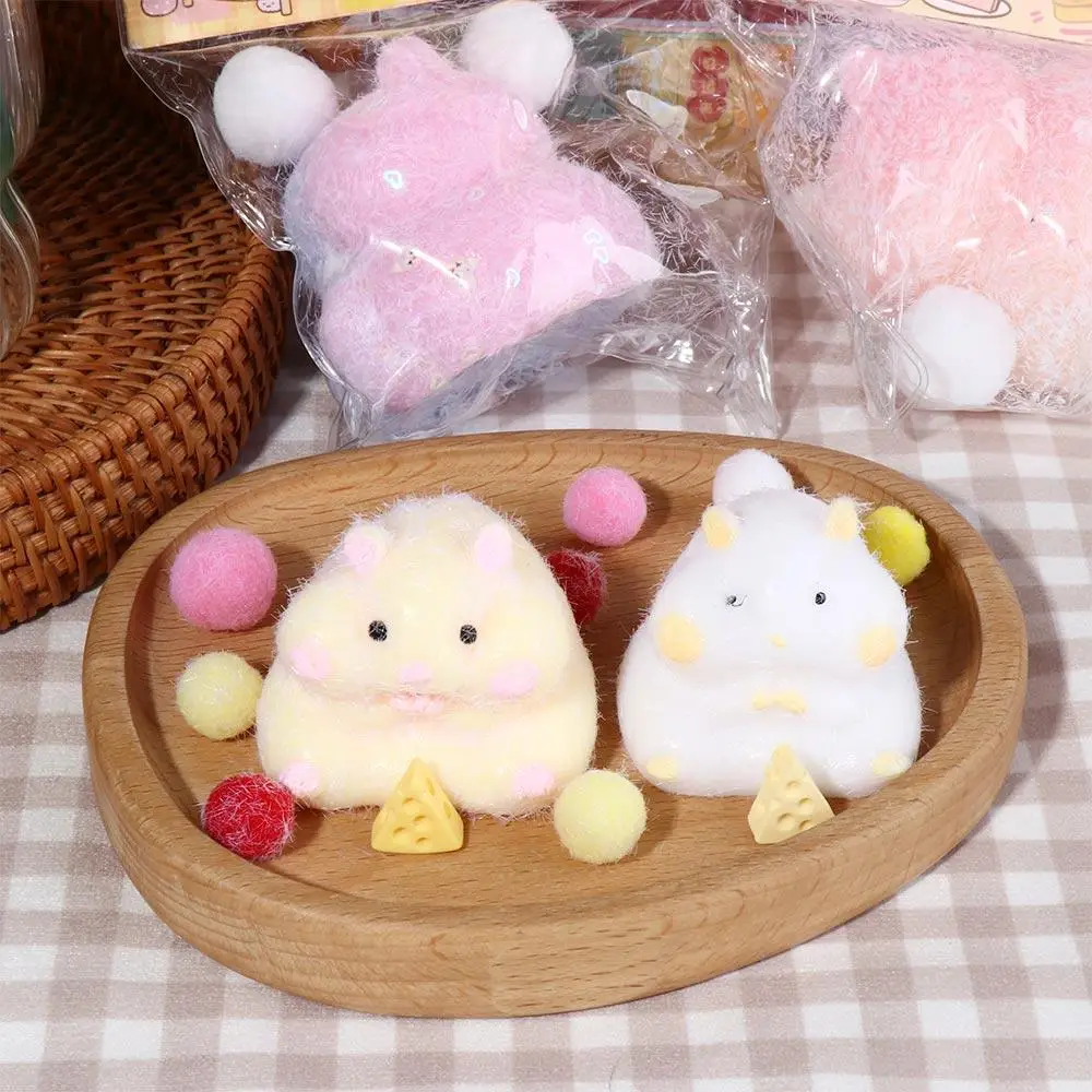 

Kneading Toy Cartoon Cat Slow Rebound Toy Hamster Kawaii Hamster Slow Rebound Toy Ins Cute Squeeze Paw Toys Party Favors