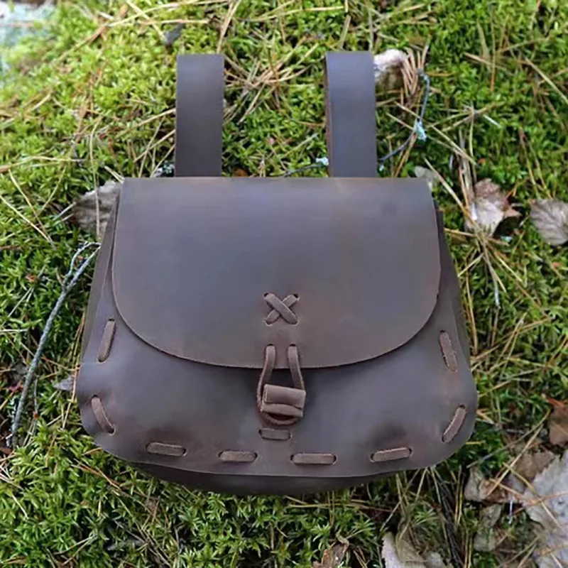 NEUE Punk Vintage Taille Tasche Medieval PU Leder Waistpack Anime Lolita Retro Satchel Telefon Brieftasche Party Halloween Cosplay Requisiten – Detail 2