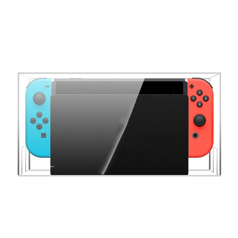 

Стильный акриловый прозрачный пылезащитный чехол и 16-цветная светодиодная основа, совместимая с чехлом для Nintendo Switch/OLED, чехлом для док-станции