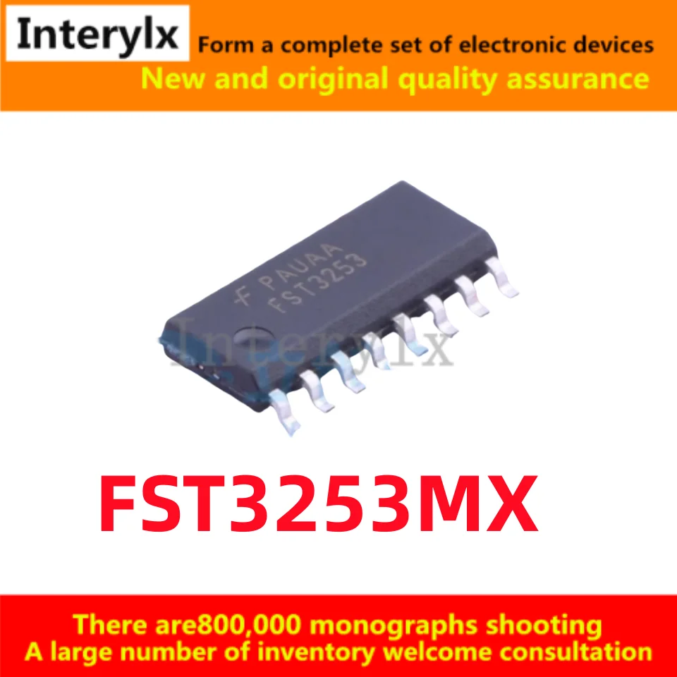10Pcs/Lot Original genuine FST3253MX FST3253 FST3253M SOP16 demultiplexer IC chip