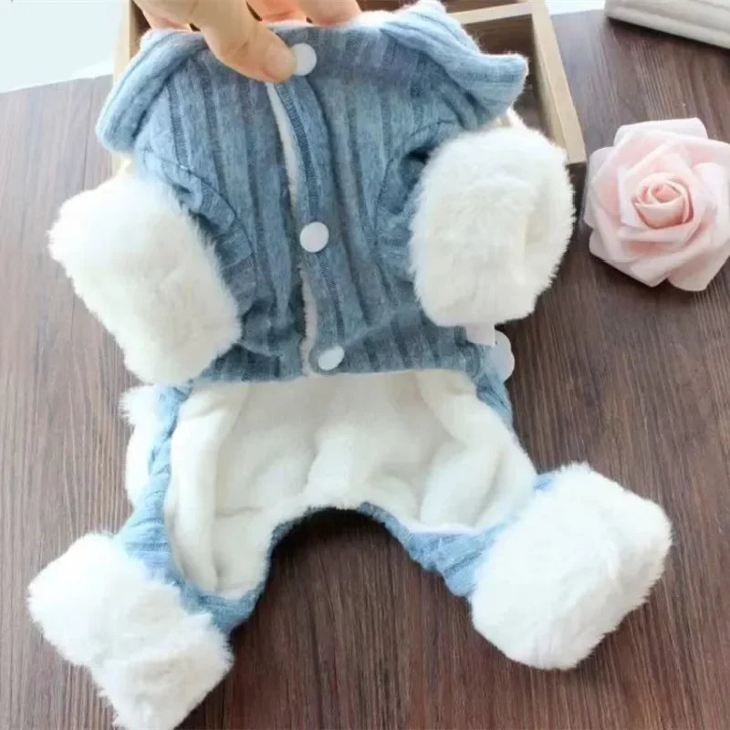 Dog Costume Pet Clothes Puppy Apparel Small Dog Clothing Jumpsuit Warm Outfit Garment Yorkie Pomeranian Maltese Poodle Dog Coat