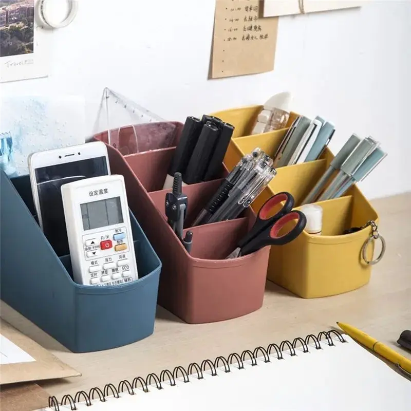 FLYY-Desktop-Aufbewahrungsbox, Aufbewahrungsbox für Fernbedienungen im Wohnzimmer, kleine Aufbewahrungsbox für Kosmetik, Schreib – Detail 5