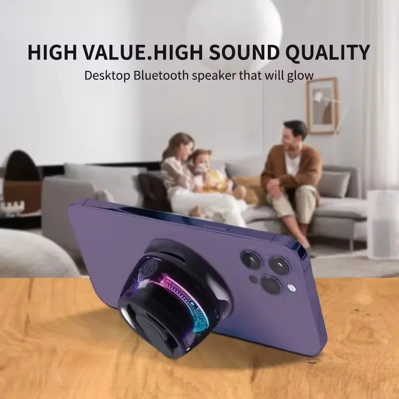 Minialtavoz inalámbrico G100 con Bluetooth, reproductor de música portátil con Subwoofer para deportes al aire libre, RGB, Mini Subwoofer ESTÉREO