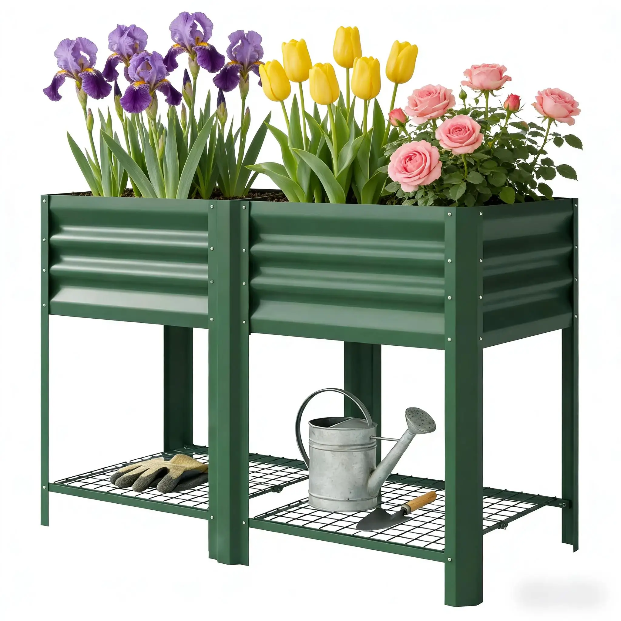 Planter Box,Outdoor Elevated Planter Box,Raised Garden Bed