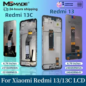 Bilashmart IPS Xiaomi Redmi 13 Display 2404ARN45A LCD Touch Screen Digitizer Xiaomi Redmi 13C 23100RN82L LCD Assembly Replace LCD