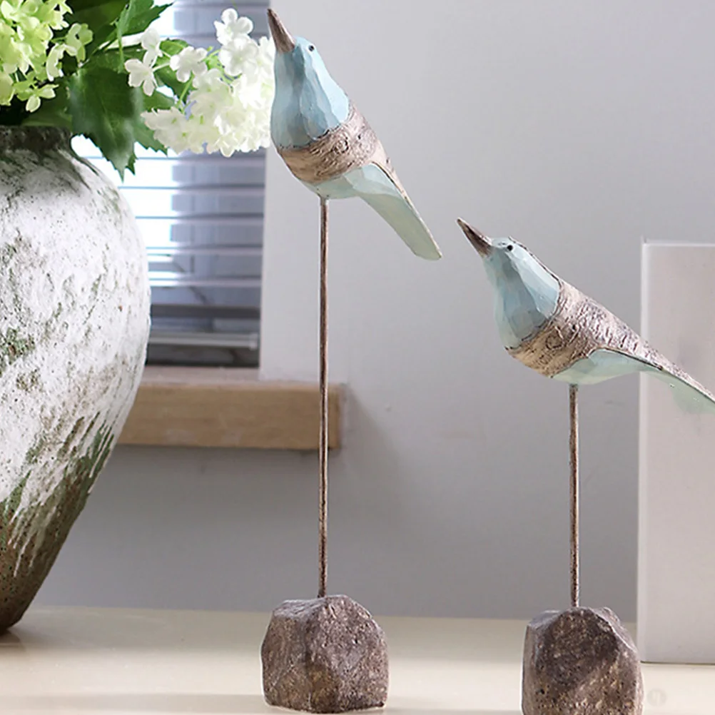 

Resin Bird Ornaments Decorations Tabletop Adornment Animal Desktop Crafts Lovers