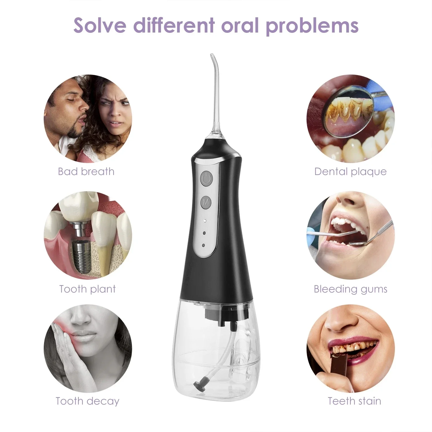 USB Charging Cordless Portable Electric --s Flosser Oral Water Flosser