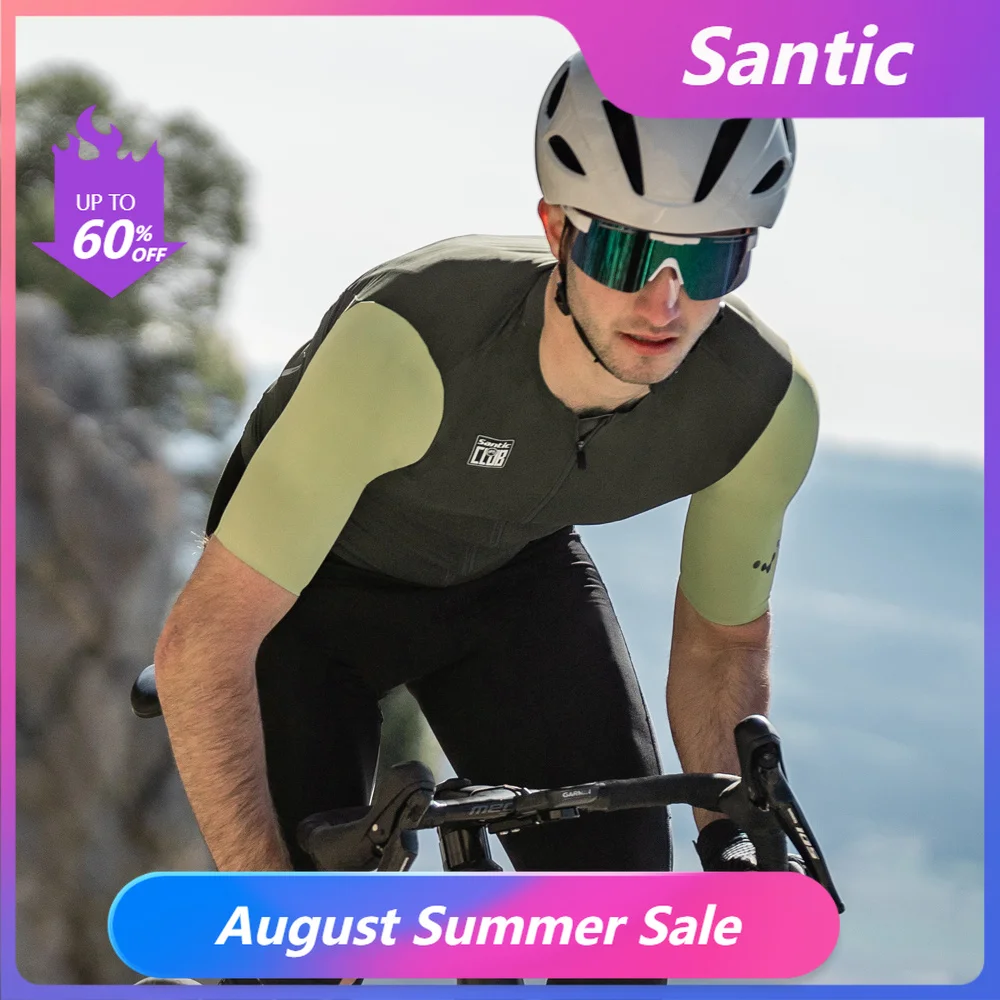 Santic Camisa Ciclismo Masculina Manga Curta