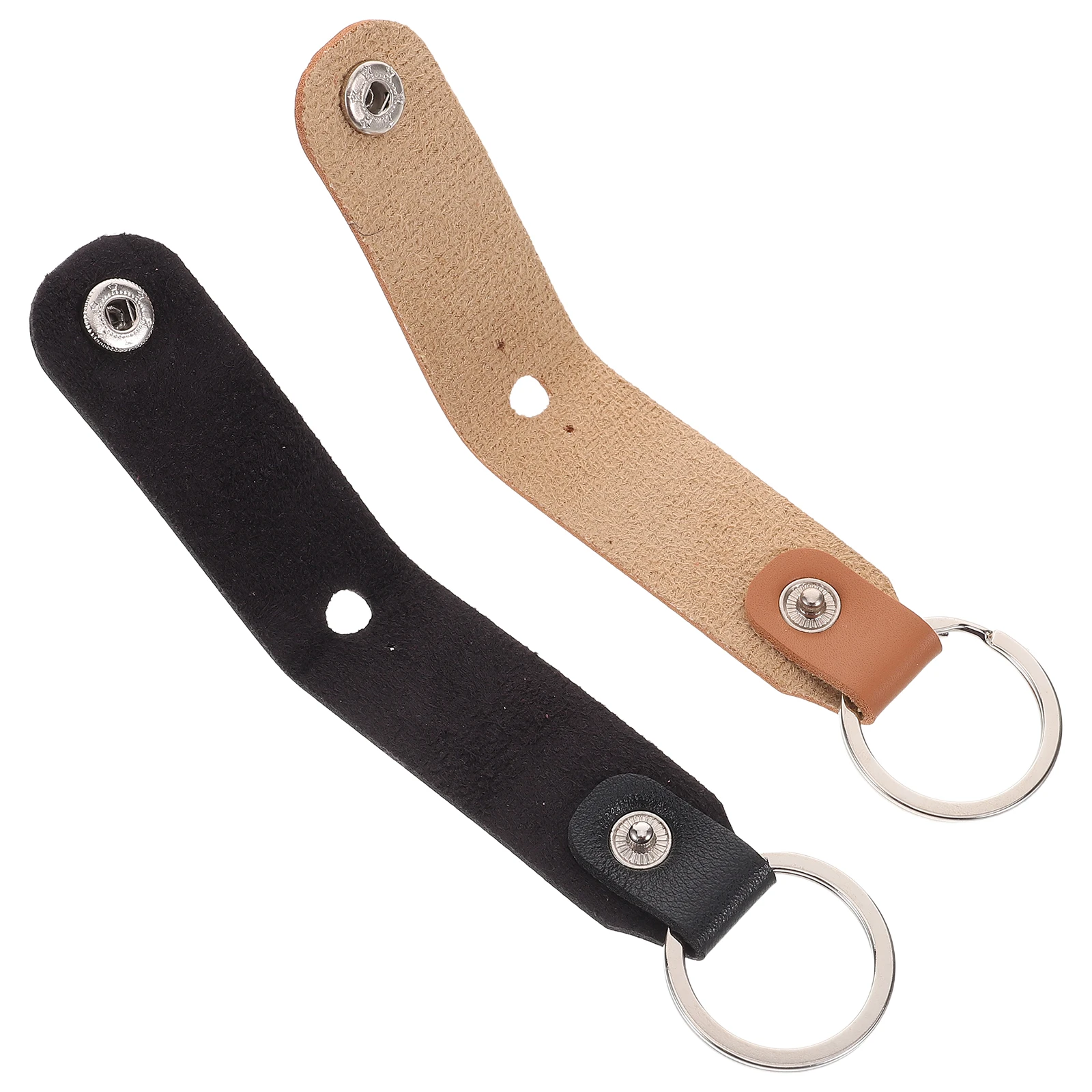 

2 Pcs Drum Wrench Case Brown Black Protective PU Sleeve Durable Drummer Accessories Tuning Tools Drum Key Cover Snare