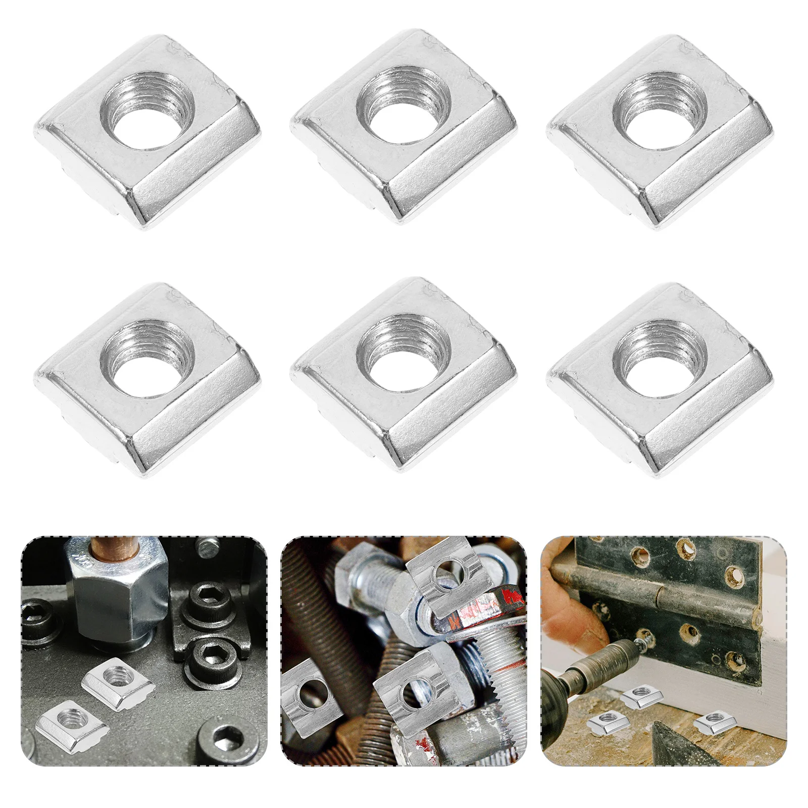 

30Pcs Aluminum Extrusions Sliding Nut T Slot Rail M8 Hammer Head T-Nut for Industrial Frame Fastener T Slot Rail M8