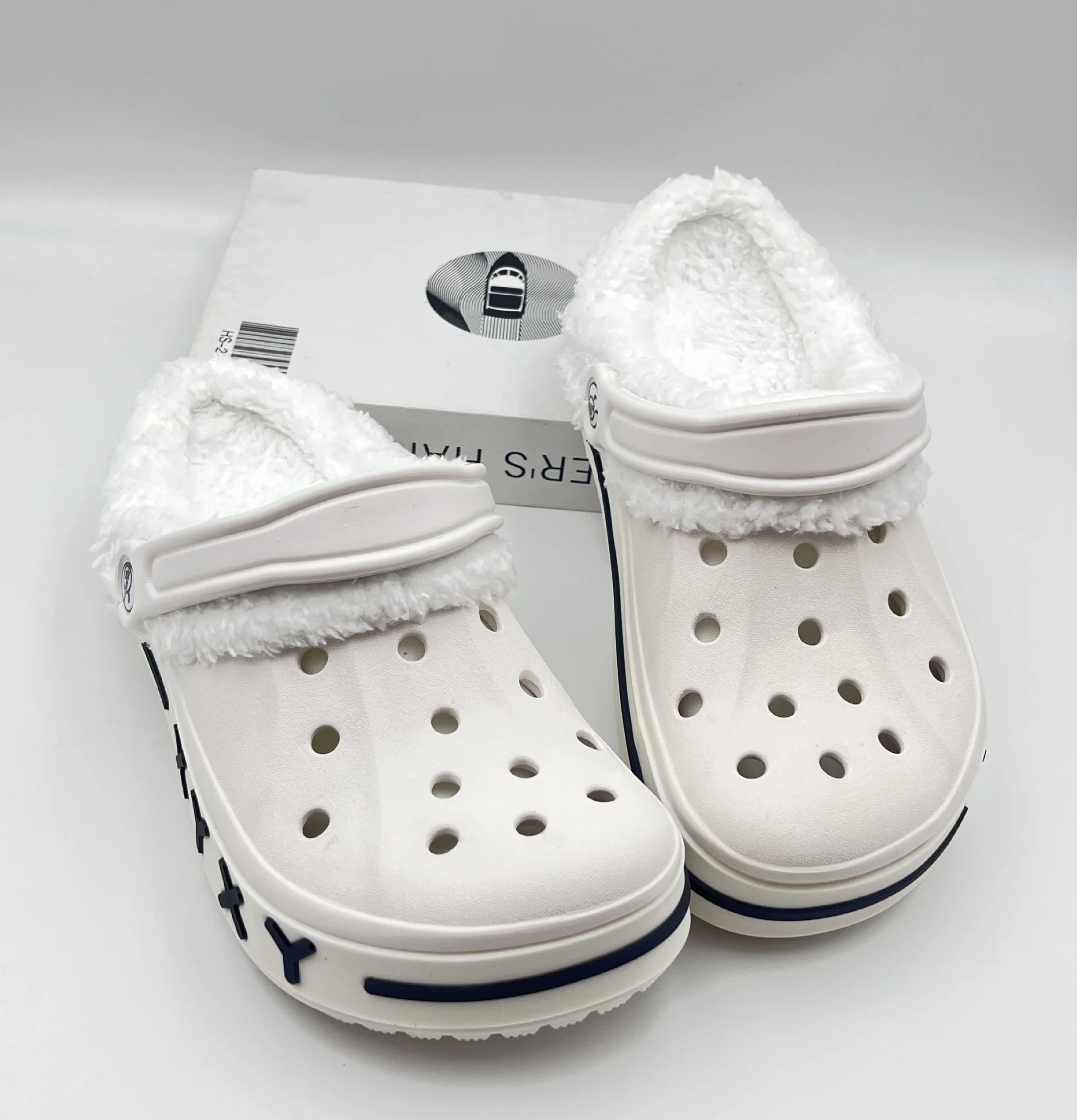 2026 New Winter Fleece-Lined New Large Beya Clog Shoes for Men, Outdoor Non-Slip Soft Sole Closed-Toe Slippers for Women view 6