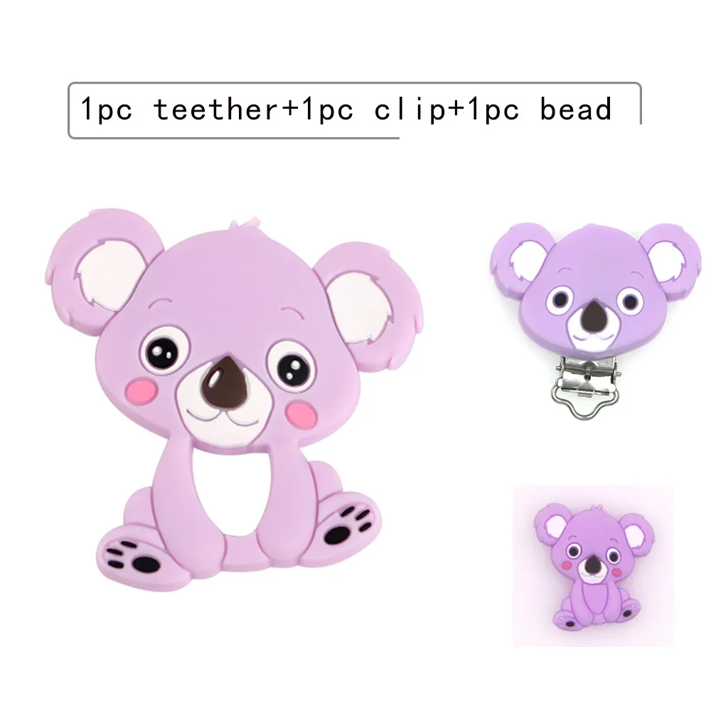 Kovict Animals Silicone 1 set Beads/Clip Set For Making DIY Jewelry Pendant Necklace Etc Handmade Article Accessories