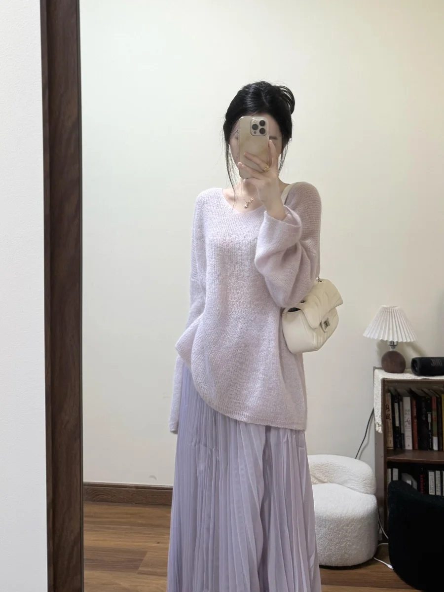 

Sweaters Jumpers Pullovers Womens Gothic Clothes Woman Pure Wrapped Outdoor Relaxed Western Woolens Turtleneck Knitted Cashmere