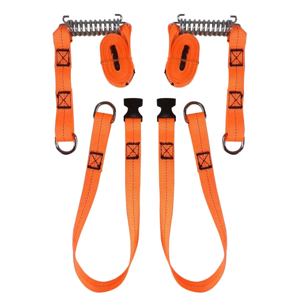 

A Pair Awning Fixing Kit-Durable Straps Anti-Wind Springs & Hooks Accessories For Tent Stabilization In RV Camping Caravana