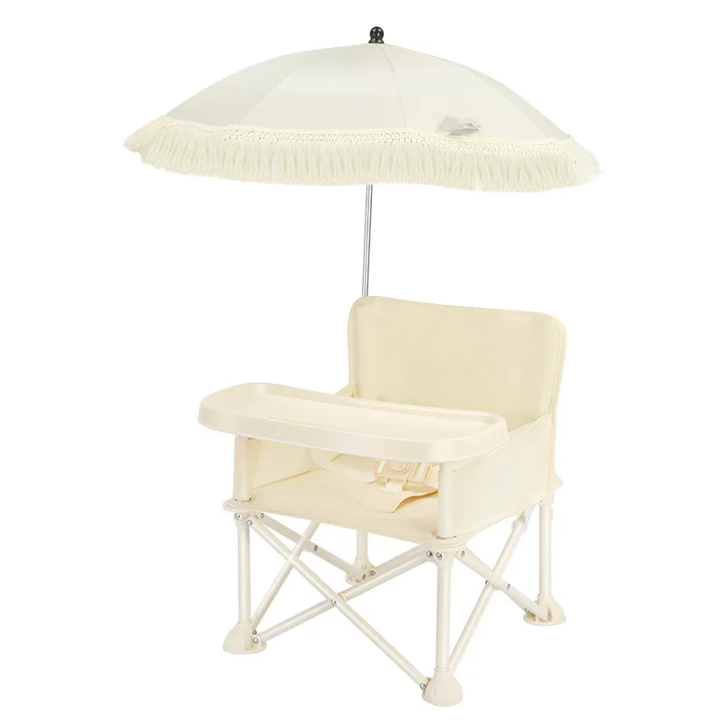 Foldable Backrest Baby Dining Chair Portable Kids Outdoor Picnic Beach Learning Chair Children's Furniture for Toddlers