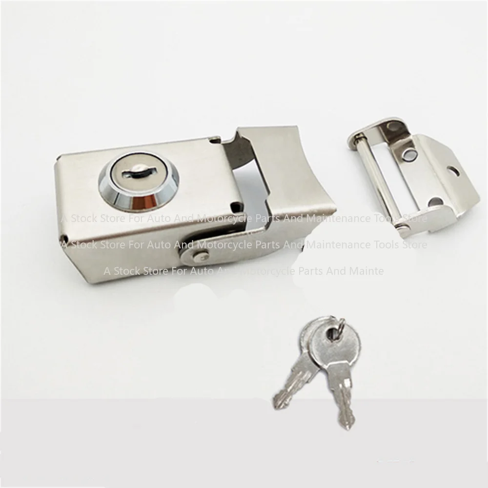Internet Celebrity Gas Tank Electric Vehicle Trunk Lock Aluminum Alloy Stainless Steel Tailgate Motorcycle side Single Opening