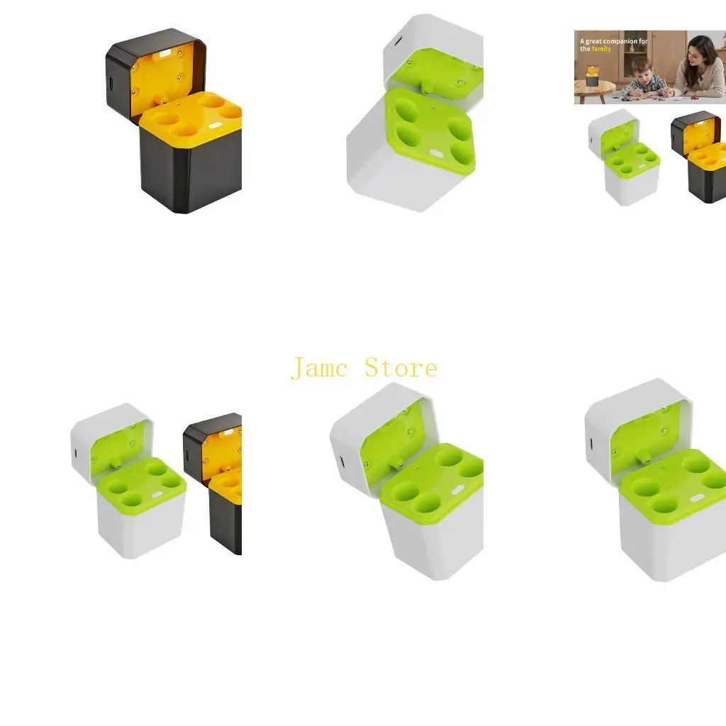 LX0B Multiple Type Battery Charging Case Holds 4 2A 3A Cells With Cover Design And Safety Protections