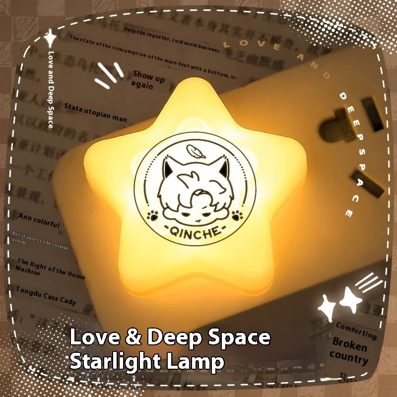 

Love And Deepspace Xavier Zayne Rafayel Sylus Caleb ночник милый персонаж настольная лампа для спальни фанатские удобства подарок