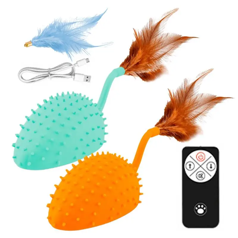 

Cat Mice Toys Sound Light Effects Remote Control Light-Up Cat Mouse Toy USB Rechargeable Silicone Mouse For Cat Pets Supplies