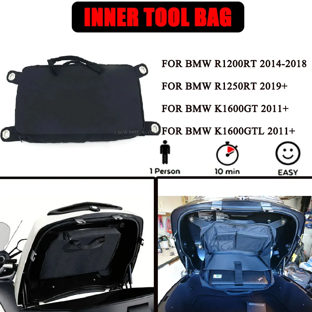 

Новые поступления для BMW K1600GT K1600GTL R1250RT R1200RT LC2021 2019 2018Black Tour нейлоновый пакет органайзер для мотоцикла сумка для хранения с крышкой
