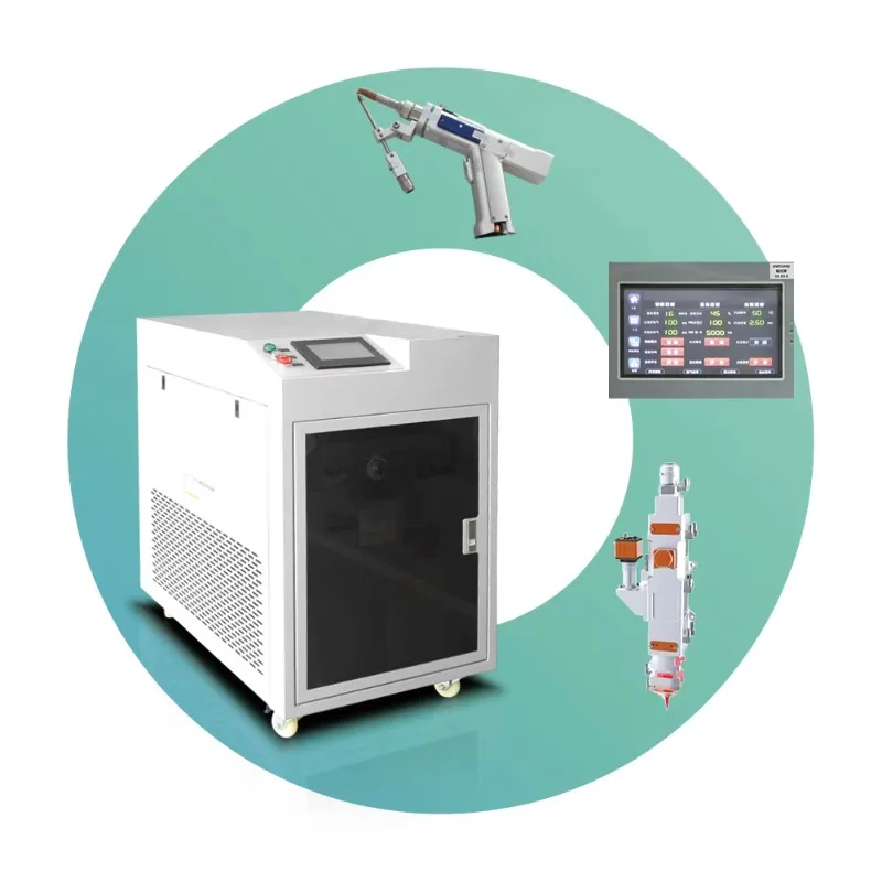 Portable 2000W Fiber Laser Welding Machine 3-in-1 Handheld Laser Welder for Metal Stainless Steel Aluminum New Condition Engine