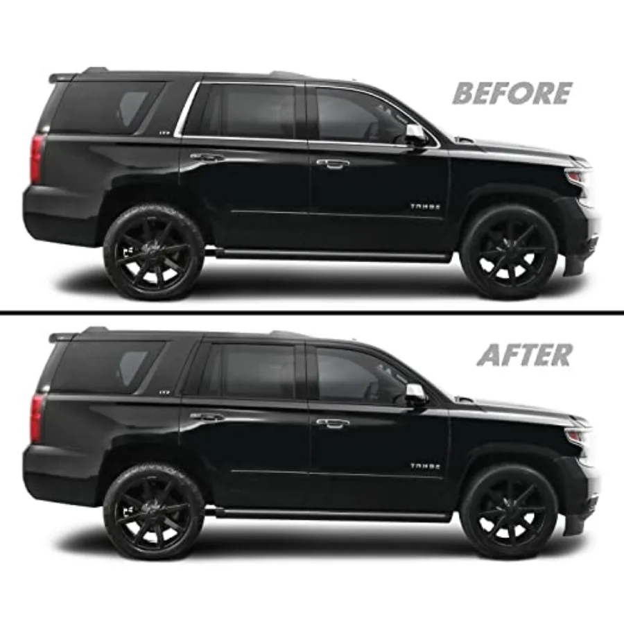 

Chrome Delete out Vinyl Overlay for 2015-2020 Chevy Tahoe Window Trim