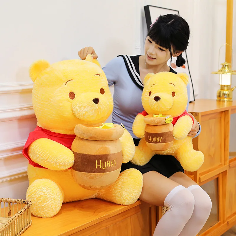 Disney Winnie De Poeh Honingpot Zacht Knuffel 35-75 Cm Anime Thema Knuffeldier Kawaii Beer pop Voor Kinderen Verjaardagscadeau