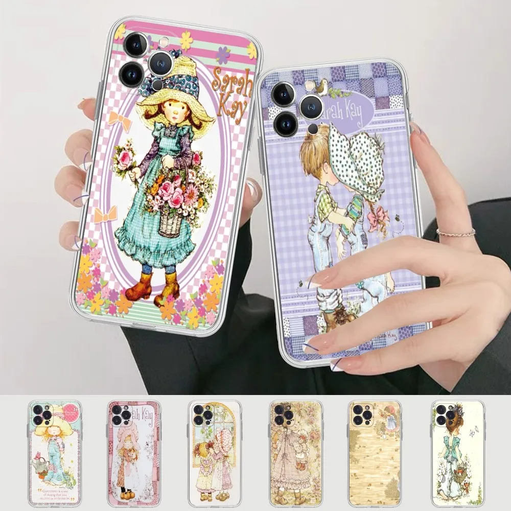 Sarah Kay Phone Case Silicone Soft for iphone 16 15 14 13 12 11 Pro Mini XS MAX Plus X Cover
