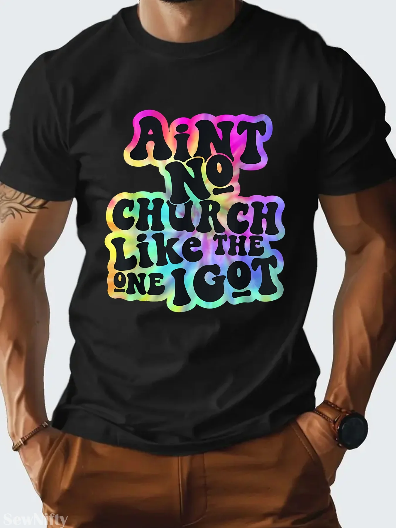 

Alan Watts "Trust the Universe" T-Shirt - Black Philosophical Quote Tee