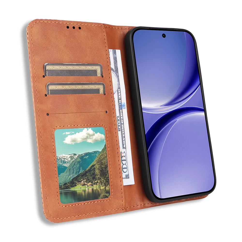 

Wallet With Card Slot Magnetic Flip Leather Case For XIaomi Poco X8 Pro Redmi Turbo 5 Max 5G Anti-fall Cover