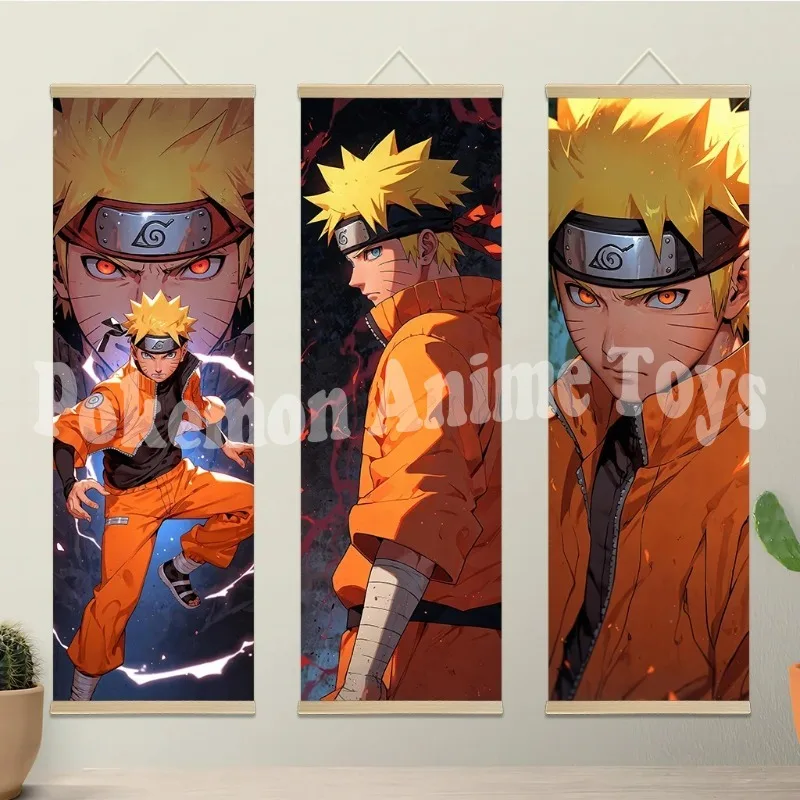 Naruto Uzumaki Naruto cuadro artístico de pared desplazamiento lienzo colgante de pared pintura decoración del hogar cartel de Anime arte de pared decoración de la habitación