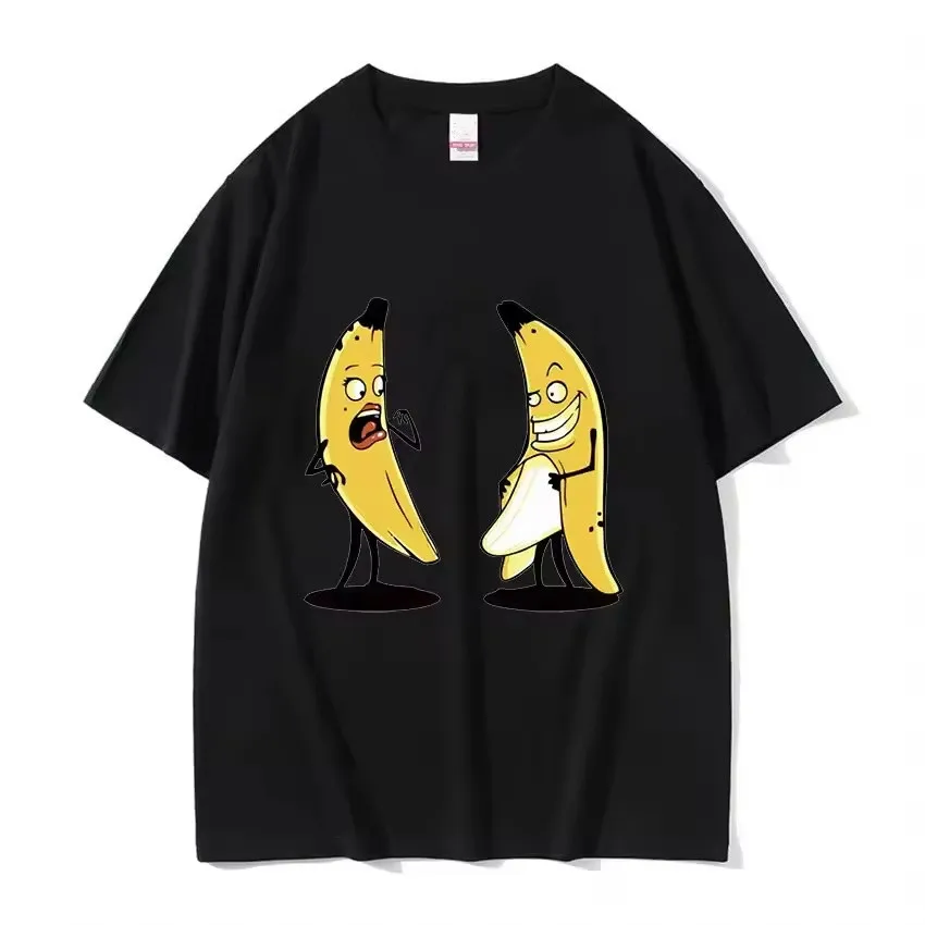 Funny Cute Banana Cat Happy Bananacat Meme Graphic Tee Shirt Summer Men Casual Short Sleeve T-shirt Unisex Cotton Oversized Tees