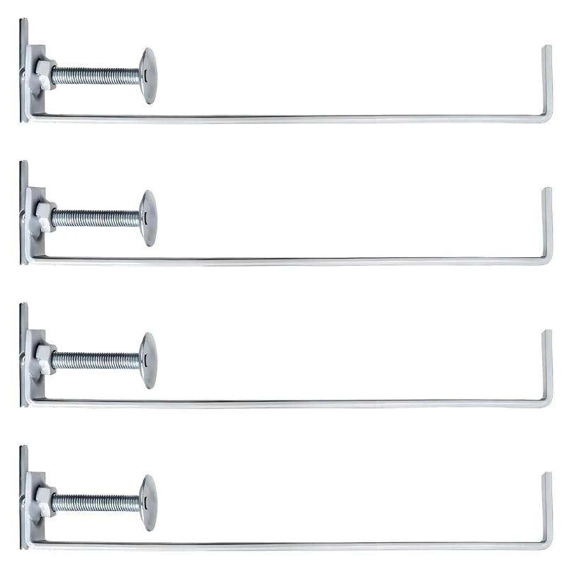 02DC Brick Lifting Clamp 4 Piece Pack with Serrated Grip Pattern, Adjustable Profile Bricklaying Clamps for Masonry Handling and