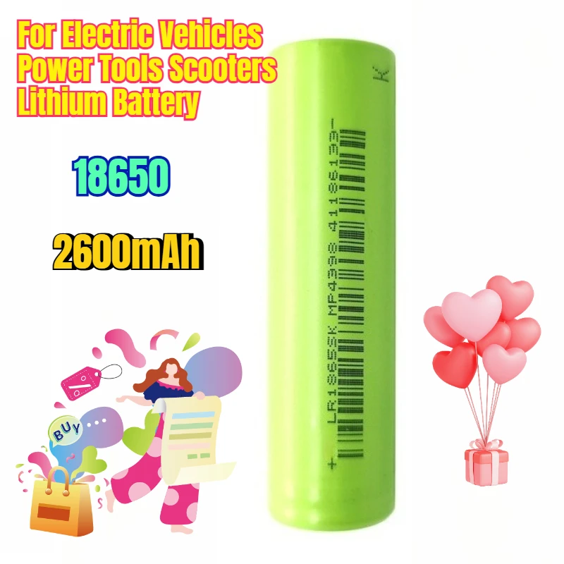 

2600mAh 18650 for Electric Vehicles Power Tools Scooters Lithium Battery