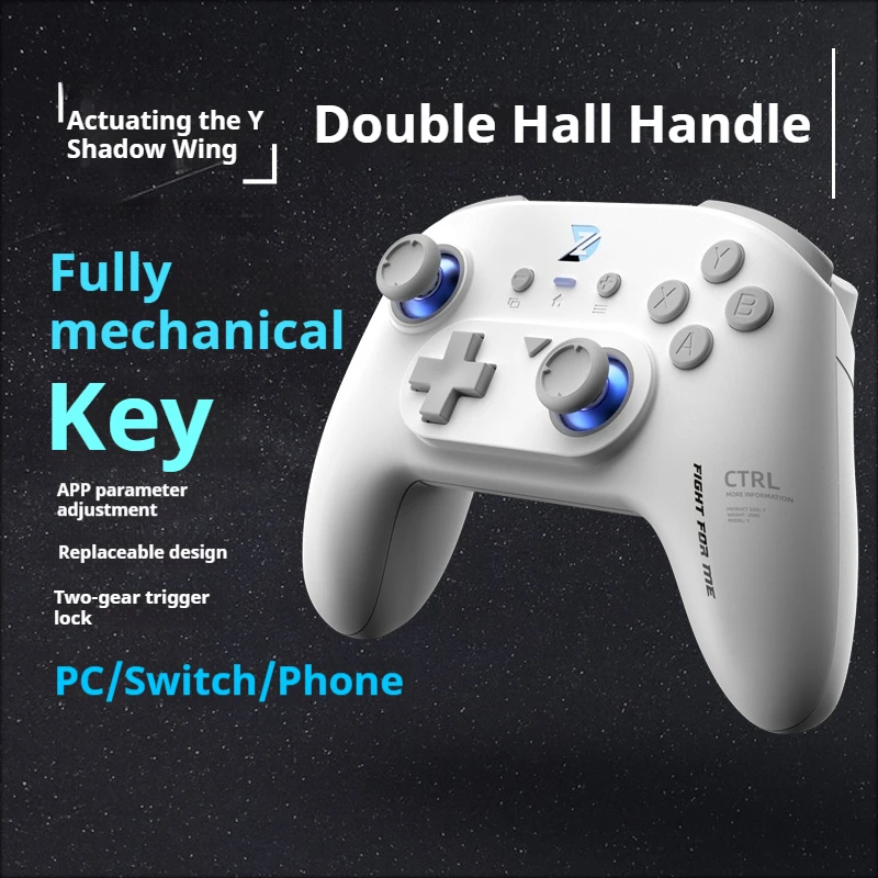 Zd Y Mechanical Gaming Controller Dual Hall Ns Sensory Wireless Controller Xbox Pc Mobile Tablet Ios Universal Black Wukong