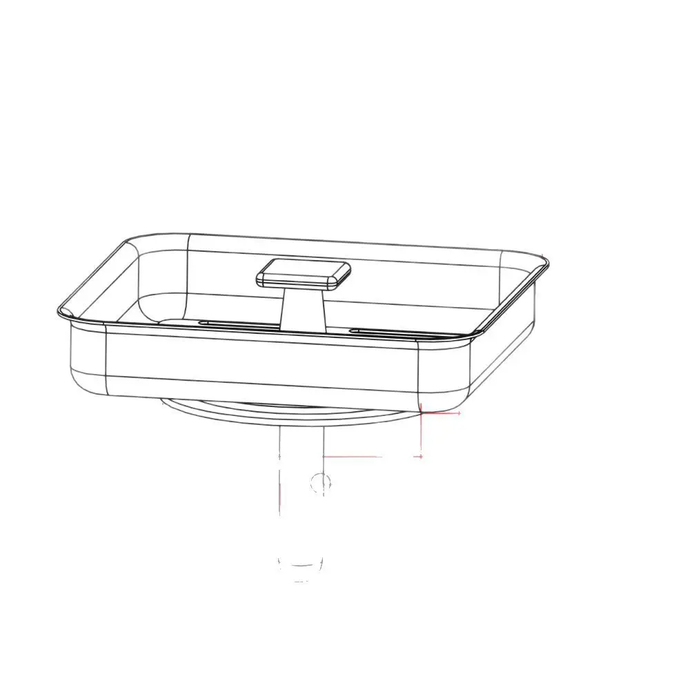 Tianli kitchen sink square, square, four-corner sealing water umbrella, filter, plug, lid QS251