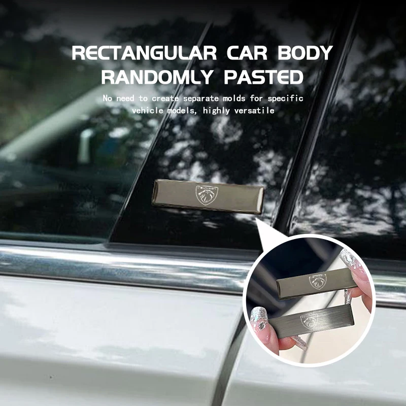 سبائك الألومنيوم شعار سيارة الجذع ملصق مائي شعار لاصقة تزيين اكسسوارات لبيجو 206 307 308 3008 207 208 407 508 2008 5008 #5