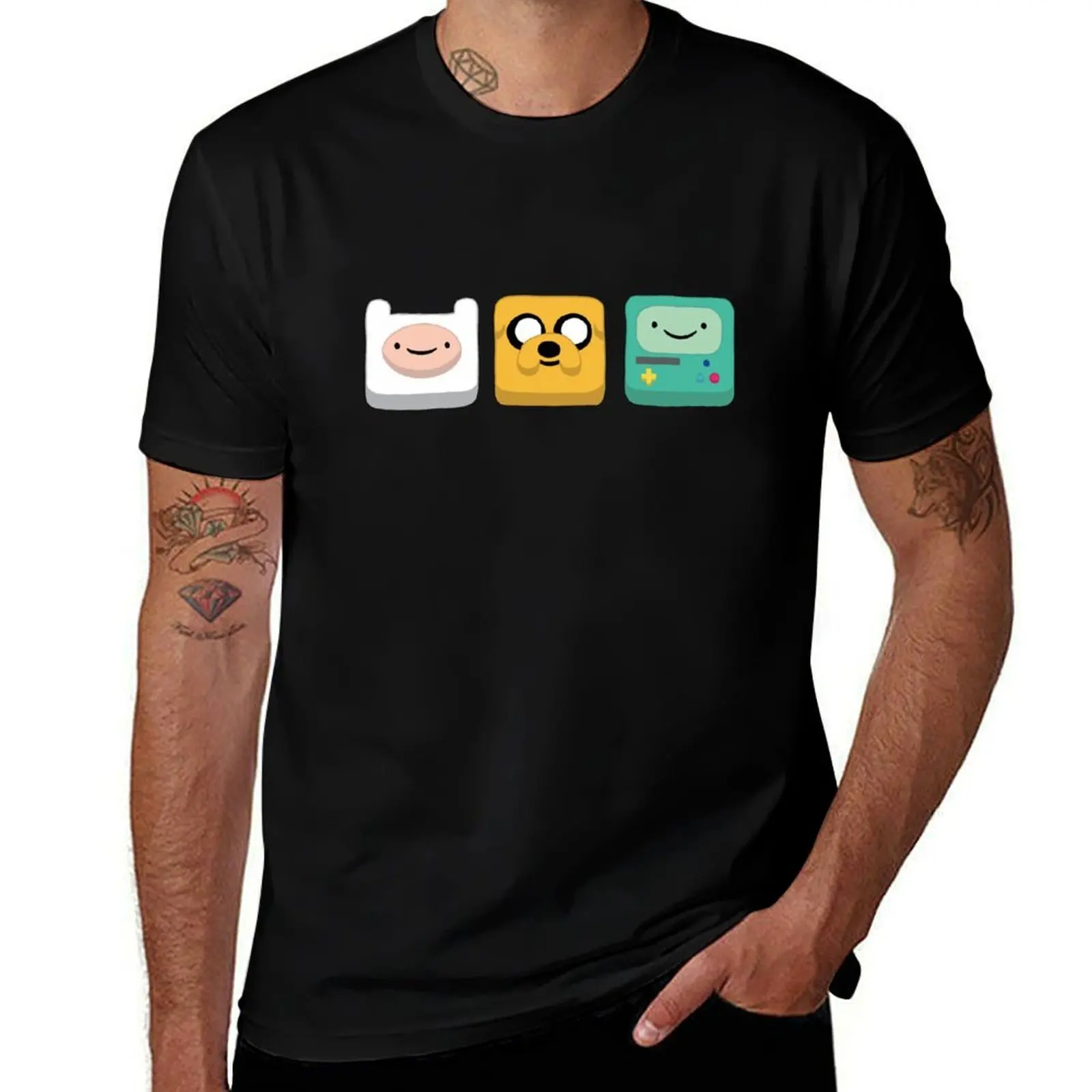 

Jake, Finn and Bmo T-Shirt sublime quick drying man t shirt T-shirts for men cotton