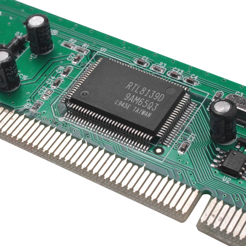 Rtl8139d rj45 بطاقة شبكة إيثرنت ، 2x ، rtl8139d ، 100mbps ، lan ، سطح المكتب ، تمديد ، السلكية
