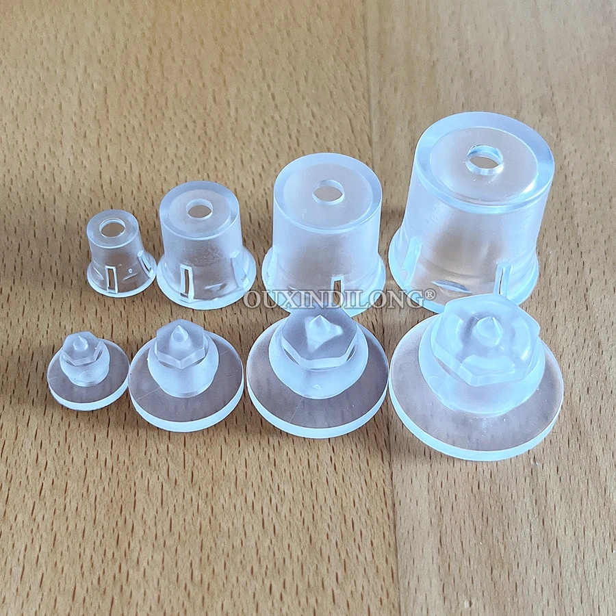 200PCS Acrylic Invisible Clip-in Acrylic Standoffs Plastic Frosted Screws Advertising Signs Letter Signage Mount Install Bracket