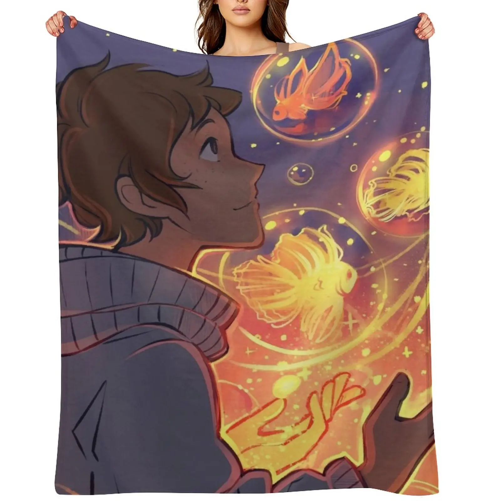 

Star Fish Throw Blanket warm winter Sofa Throw Soft Big Flannel Blankets