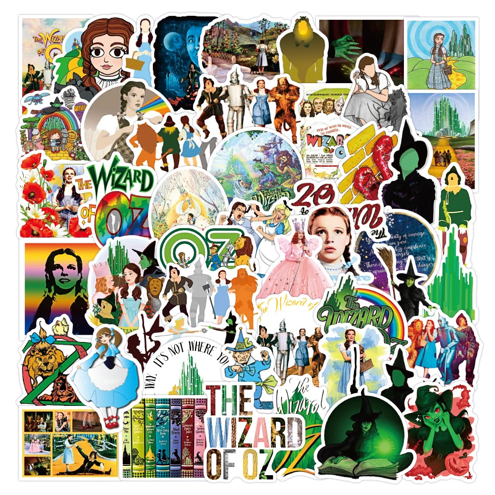 10/30/50 個オズの魔法使いアニメステッカー古典的なおとぎ話デカール水筒スクラップブック電話漫画ステッカー装飾