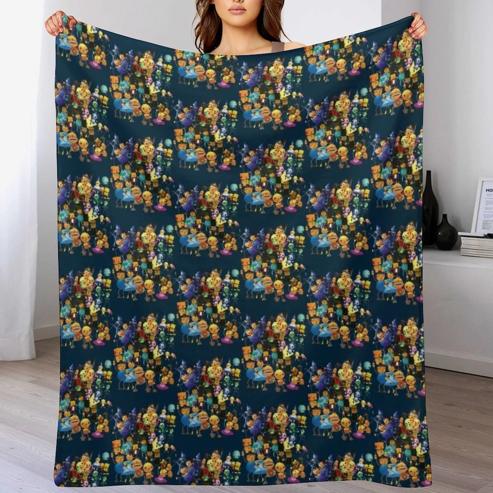 Rolie Polie Olie Group Shot Design Throw Blanket