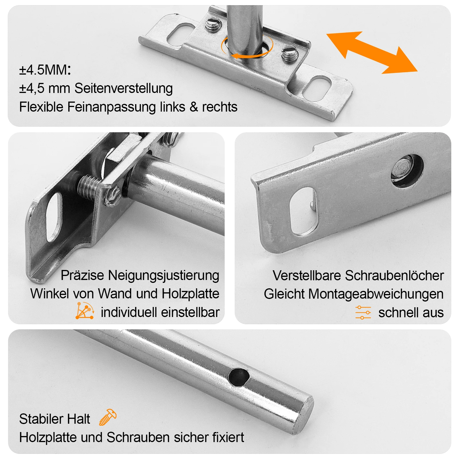 Invisible Floating Shelf Heavy Duty Concealed Hidden Support Wall Mount Storage Shelf Metal Brackets Furniture Hardware