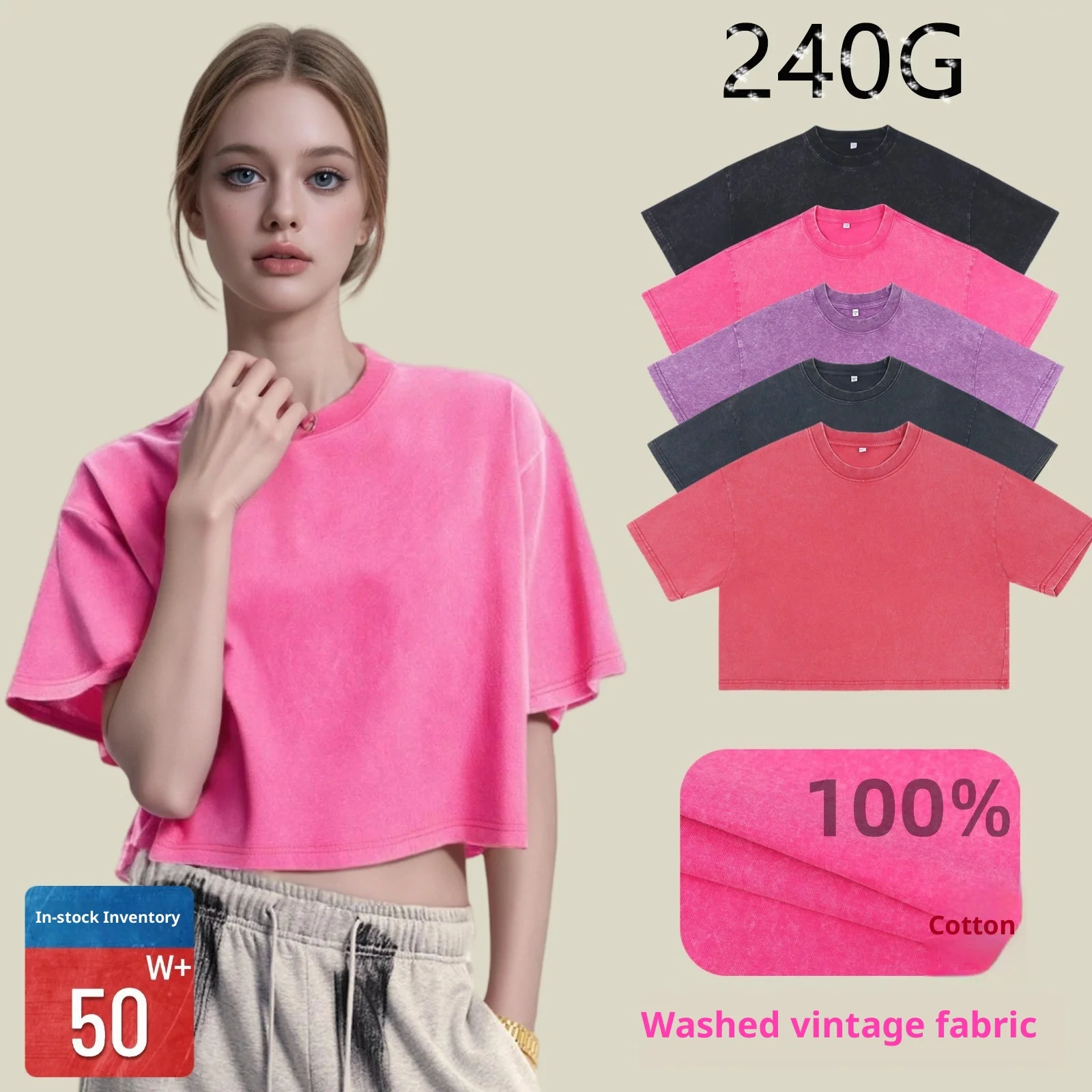 Nouveau T-shirt de sport pour femme en coton uni, coupe courte, col rond, manches courtes, coupe ample, pour yoga, danse, fitness, gym, entraînement, avec nombril apparent