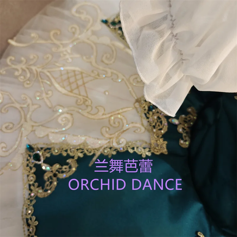 BT01681 Profissional Tamanho Personalizado Cor Personalizada Crianças Meninas Mulheres Adulto Trajes Tutu de Ballet Verde