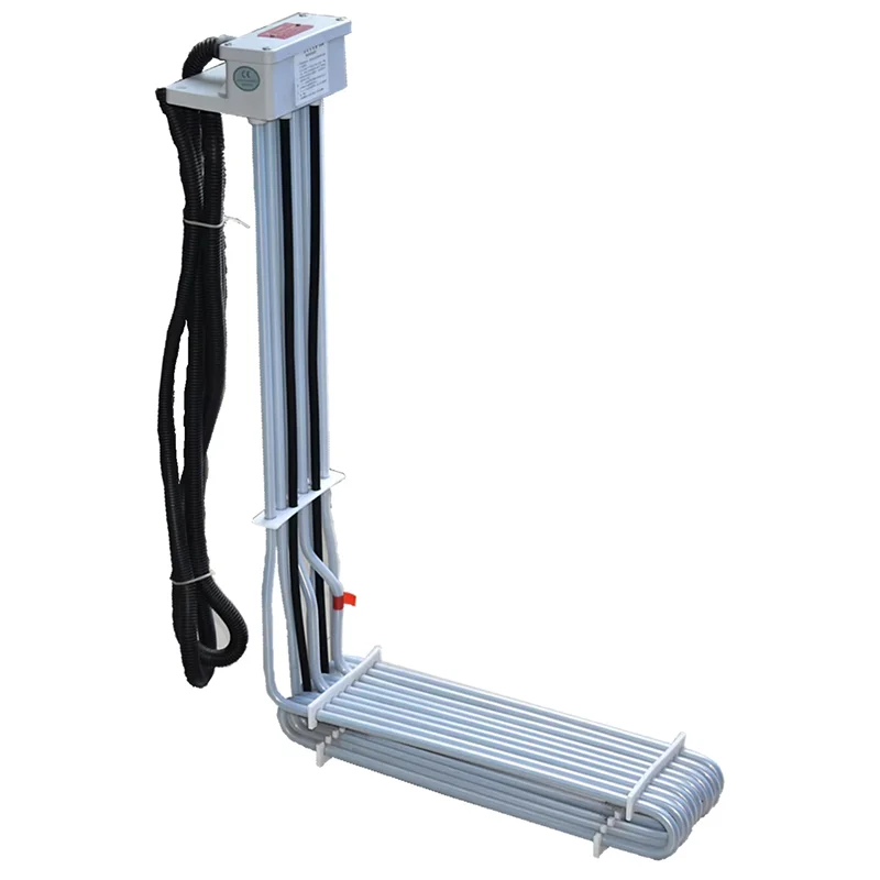 Industrial metal L-shaped tubular heating element for heater immersion